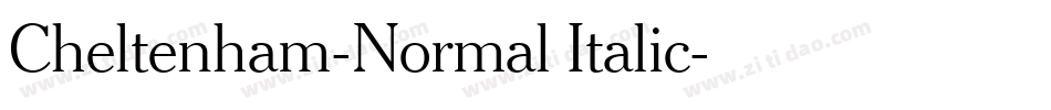 Cheltenham-Normal Italic字体转换